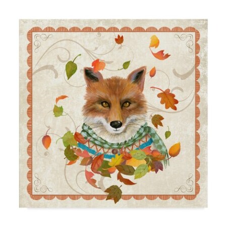 Fiona Stokes-Gilbert 'Fall Fox' Canvas Art,24x24